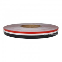 Striping 13 mm Red - Black